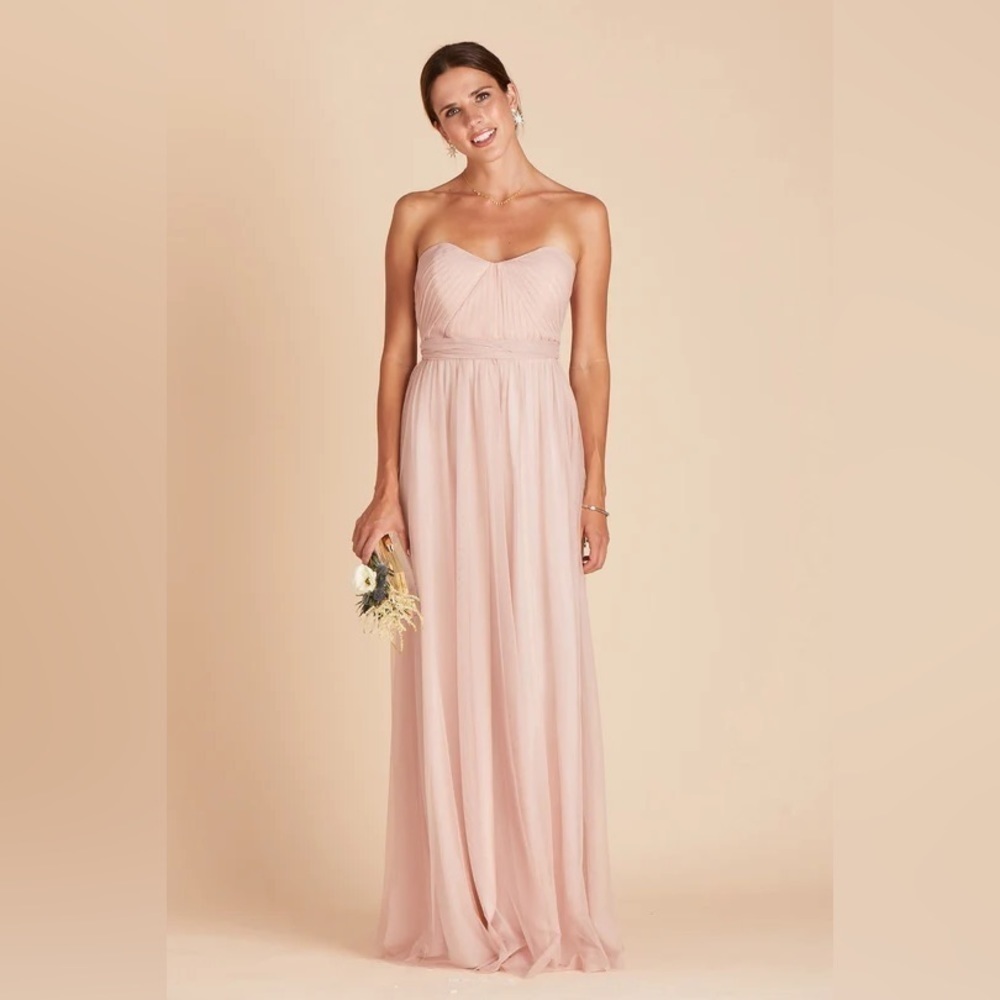 Birdy Grey Blush Pink Strapless Wedding Dress